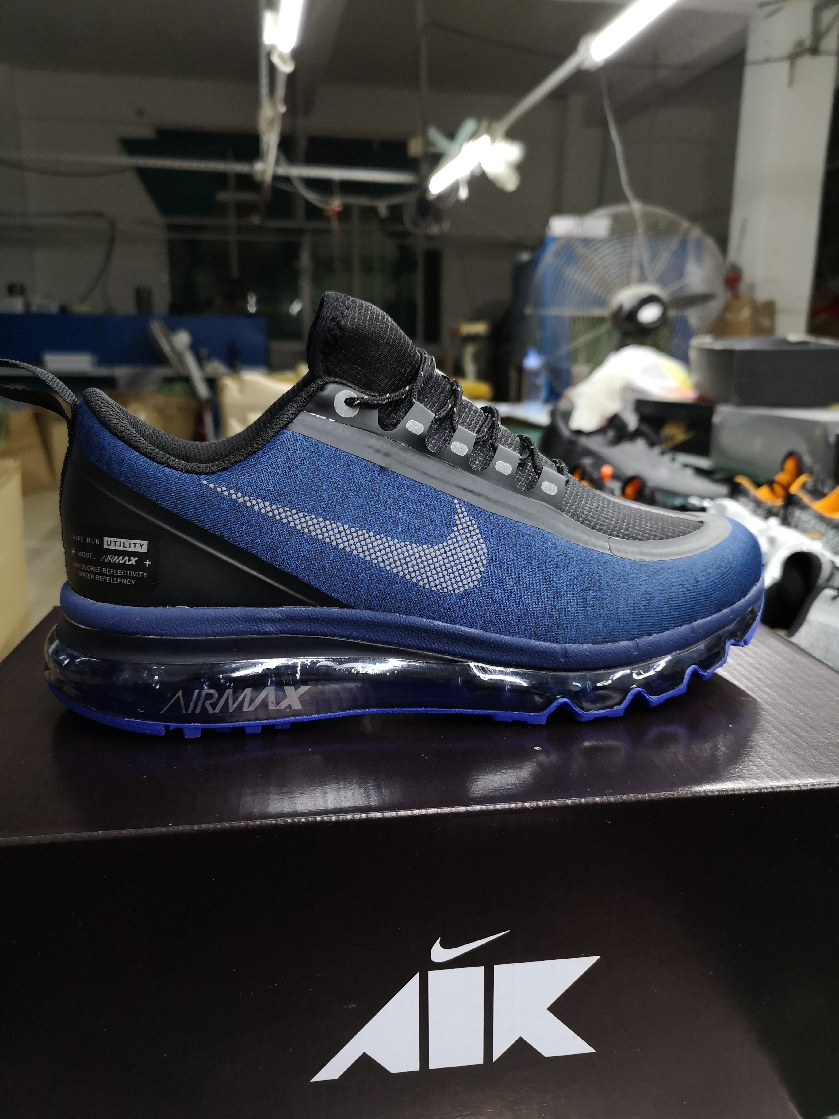 Nike Air Max 2017 Waterproof Blue Black Shoes